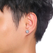 Black Stainless Steel Men's Earrings