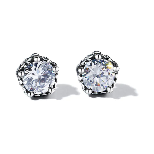 Black Stainless Steel Men's Earrings