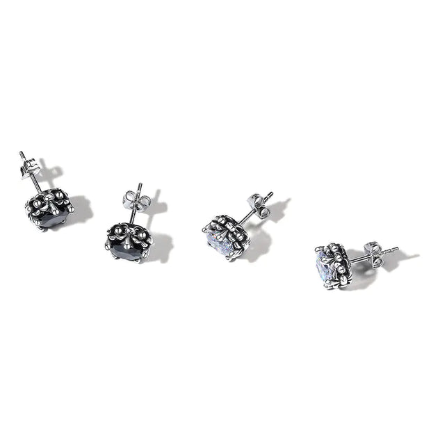 Black Stainless Steel Men's Earrings