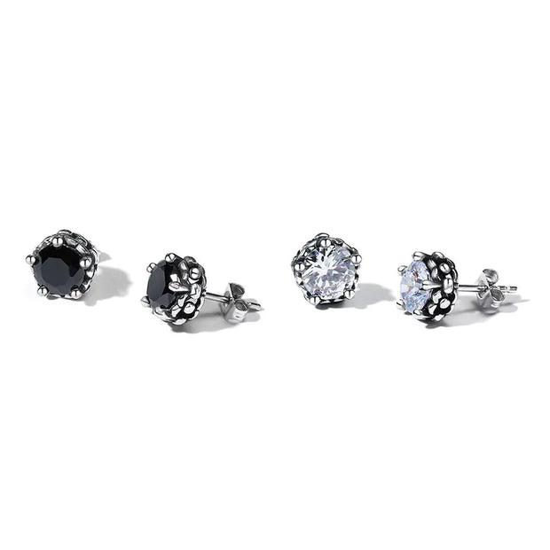 Black Stainless Steel Men's Earrings