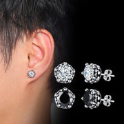 Black Stainless Steel Men's Earrings