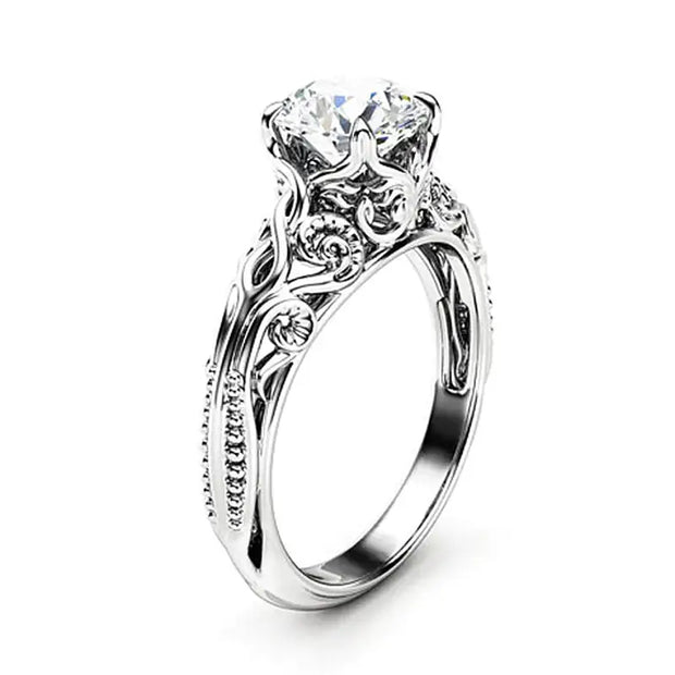 Fashion Zircon Jewelry Women's Wedding Ring