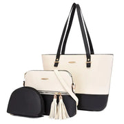 Women's Fashion PU Handbag and Crossbody Bag Set