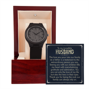 Wooden Watch - For Husband The Love You Pour