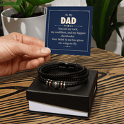 Love You Forever Bracelet - For Dad You Are My Rock