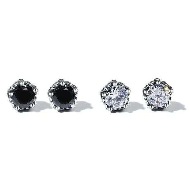 Black Stainless Steel Men's Earrings