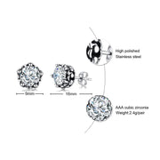 Black Stainless Steel Men's Earrings