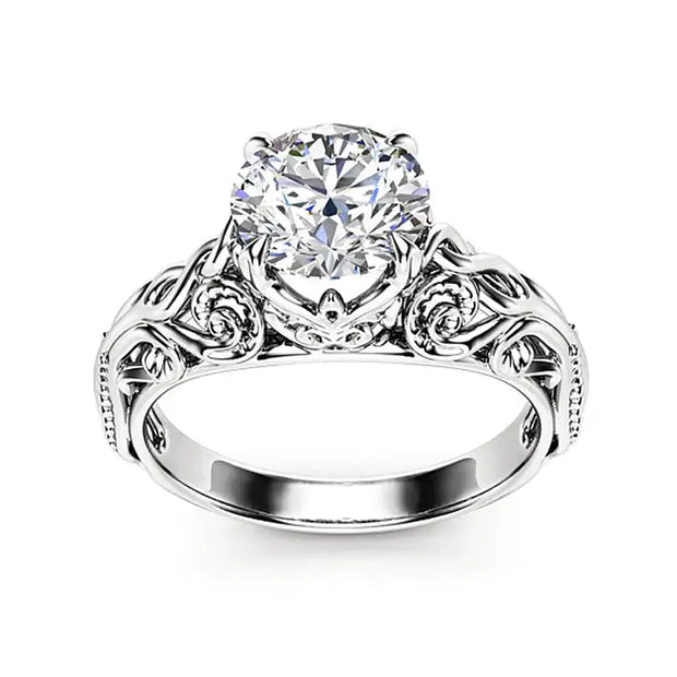 Fashion Zircon Jewelry Women's Wedding Ring