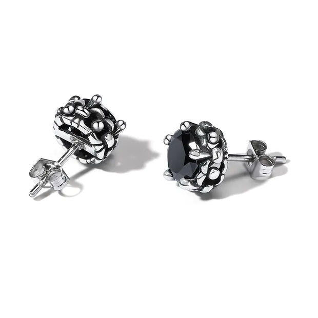 Black Stainless Steel Men's Earrings