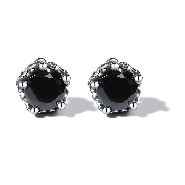 Black Stainless Steel Men's Earrings